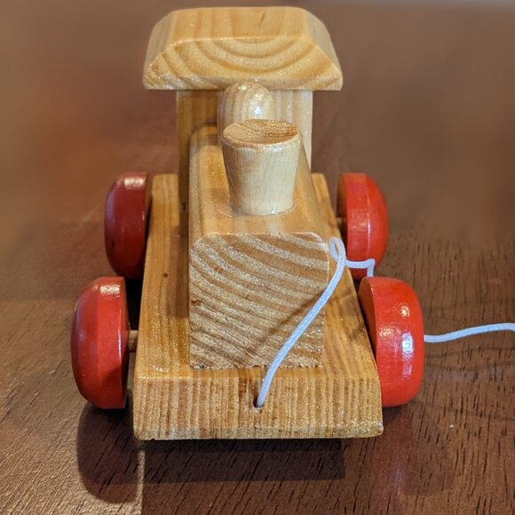 Vintage Wood Toy Soldier Counting Pull Train - Picture 2 of 12